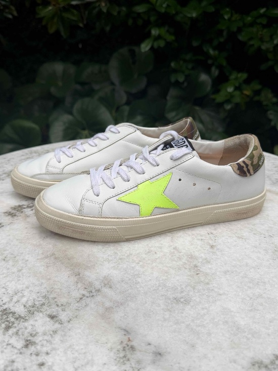 Golden Goose Shoes - Golden Goose May Women's Leather Sneakers, Size 37 Resort Luxe Casual